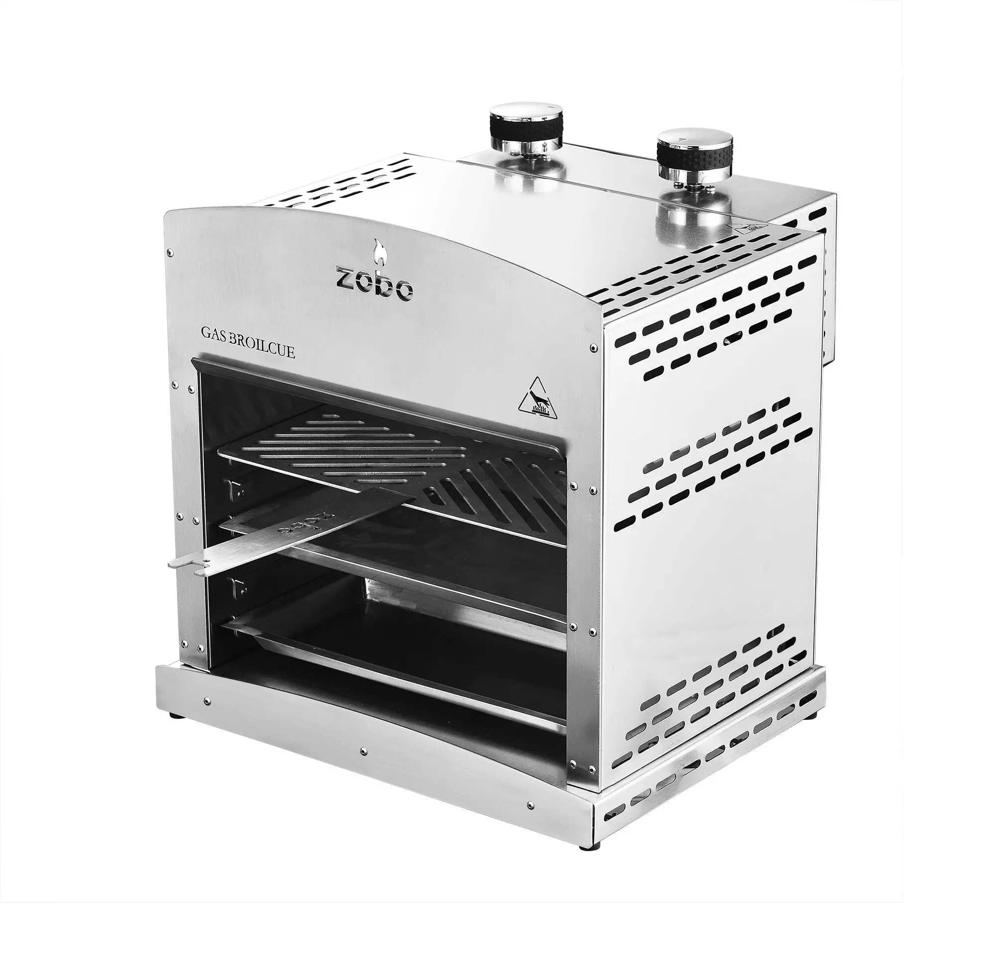 800 Celsius Degree Commercial Outdoor Stainless Steel Gas BBQ Grill Easy To Carry Steak Oven