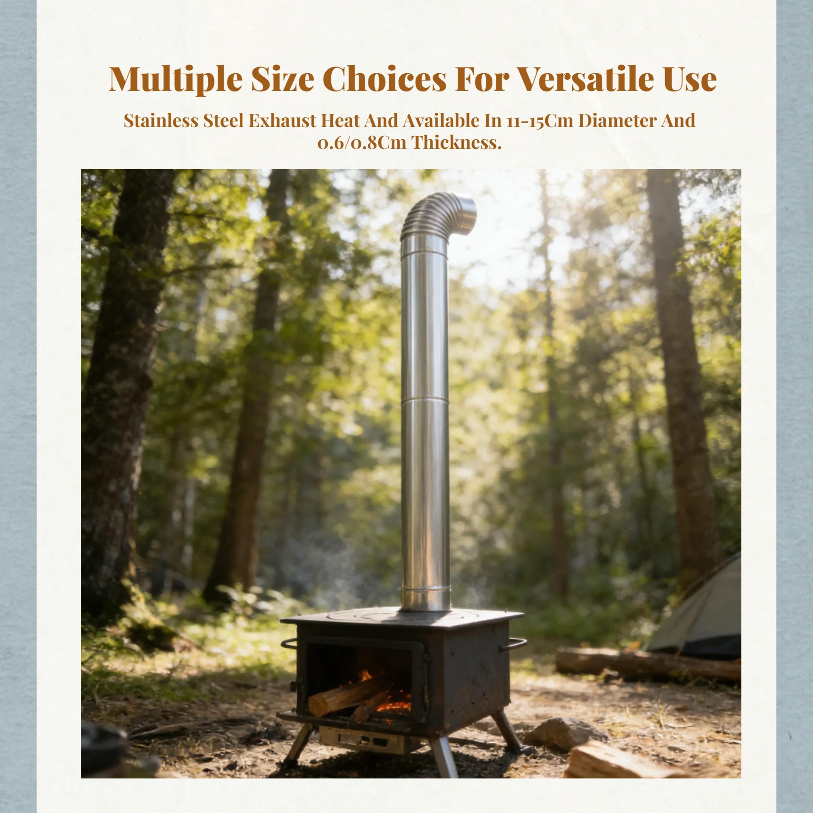 Tubo de Chaminé em Aço Inoxidável 304