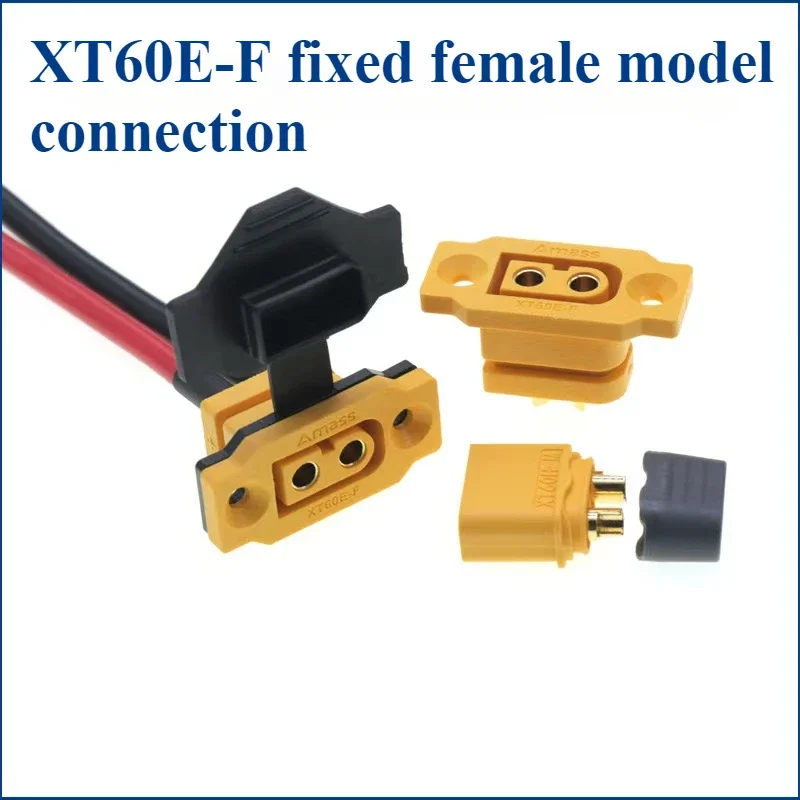 Quick Charge XT60E-F Model Airplane Battery Gold-plated 30A High Current Female Plug Mountable XT60 Connector