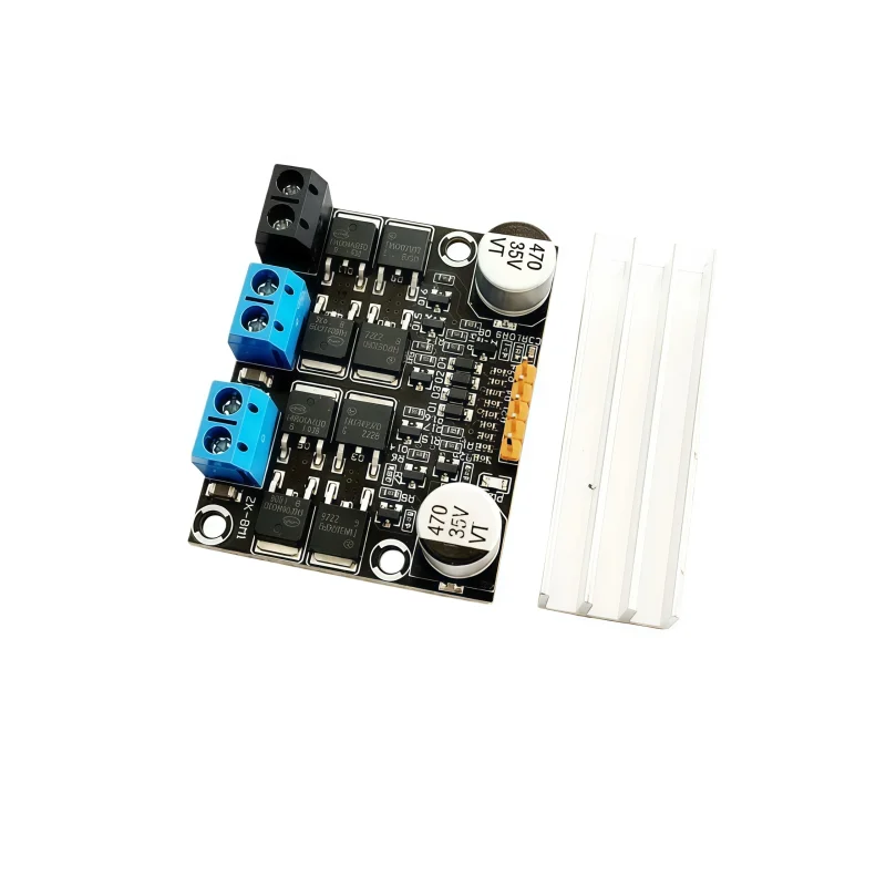 10A dual-channel DC motor drive module, featuring forward and reverse PWM speed control and dimming for 3-18V low-voltage high-c