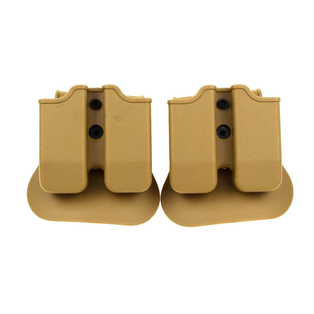 Funda doble para pistola Mag Glock 1911, 92Fs Beretta Makarov, cinturón táctico Mag, soporte 9mm .45, accesorio de caza