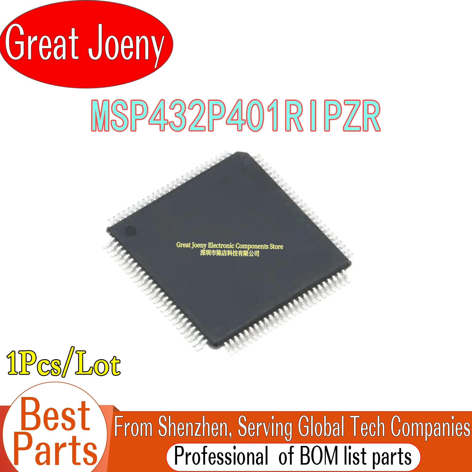 

100% New Original MSP432P401R MSP432P401RIPZR IC MCU Chipset LQFP-100