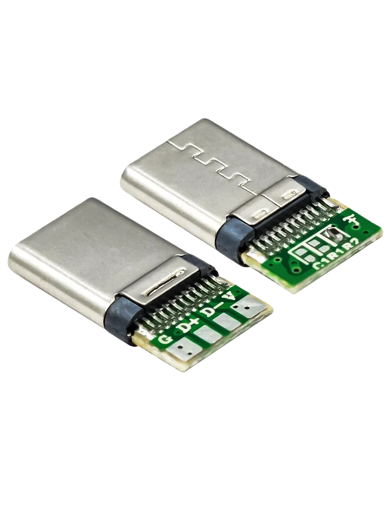 หัวต่อ TYPE-C 24P แบบสี่ขา พร้อมอะแดปเตอร์เชื่อมต่อข้อมูลแบบยืดหยุ่นสำหรับบอร์ด, ขั้วต่อ USB สำหรับชาร์จเร็วแบบเชื่อมต่อสายไฟสำหรับ Android