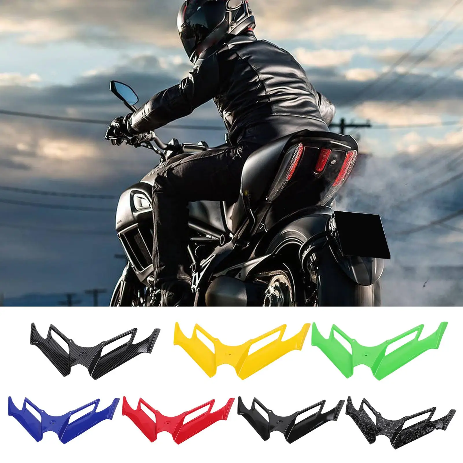 Motorcycle Side Wind Wings Motorcycle Front Fairing Winglets Motorbike Shark Fin Fairing Bird Beak Spoiler Aerodynamic Wing