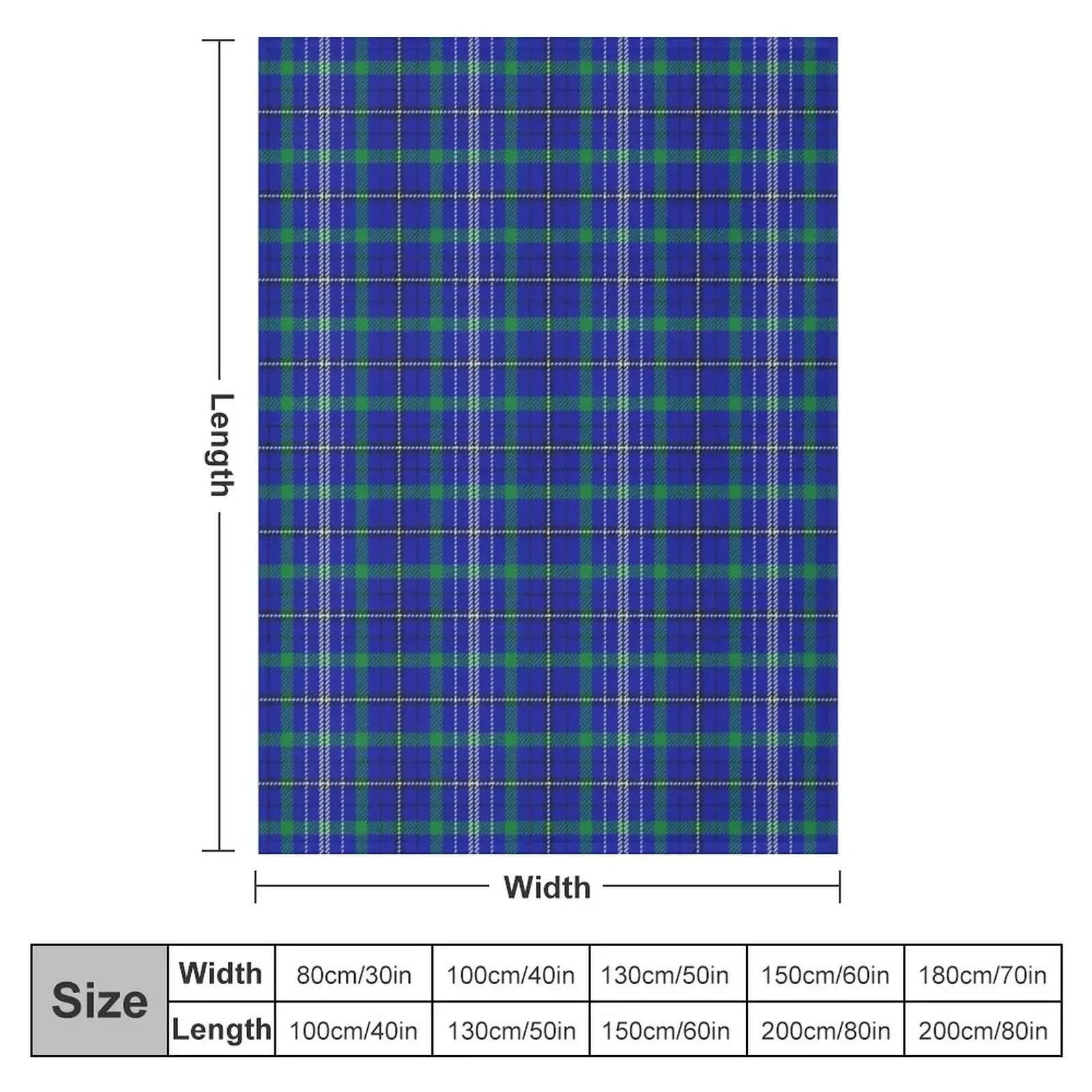 Davies/Davis Welsh Family Tartan Throw Blanket Plaid on the sofa Comforter Vintage Sofa Throw Blankets