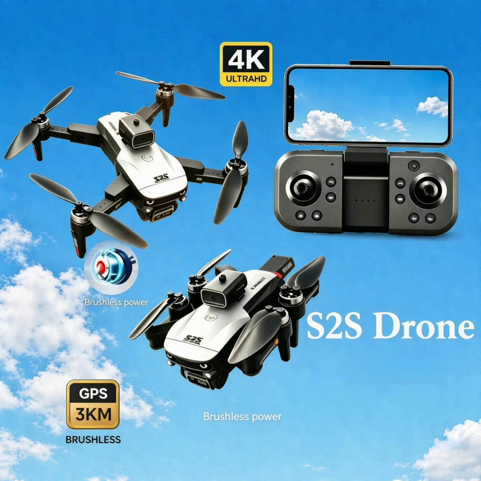 original-s2s-gps-foldable-drone-8k-dual-camera-5g-wifi-fpv-brushless-motor-omnidirectional-obstacle-avoidance-rc-quadcopter