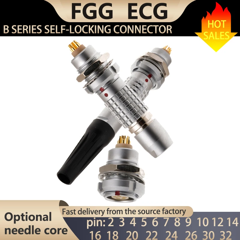 3B.FGG.ECG. 2-32-pin, quick plug and socket Push pull self-locking Used for audio and information transmission