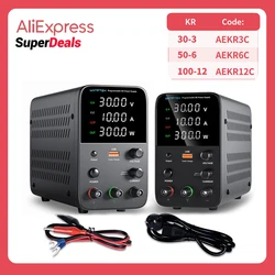 Wanptek Programmable DC Power Supply WPS3010H Laboratory Maintenance Workbench  30V 10A Voltage Current Regulator AC 220V 110V
