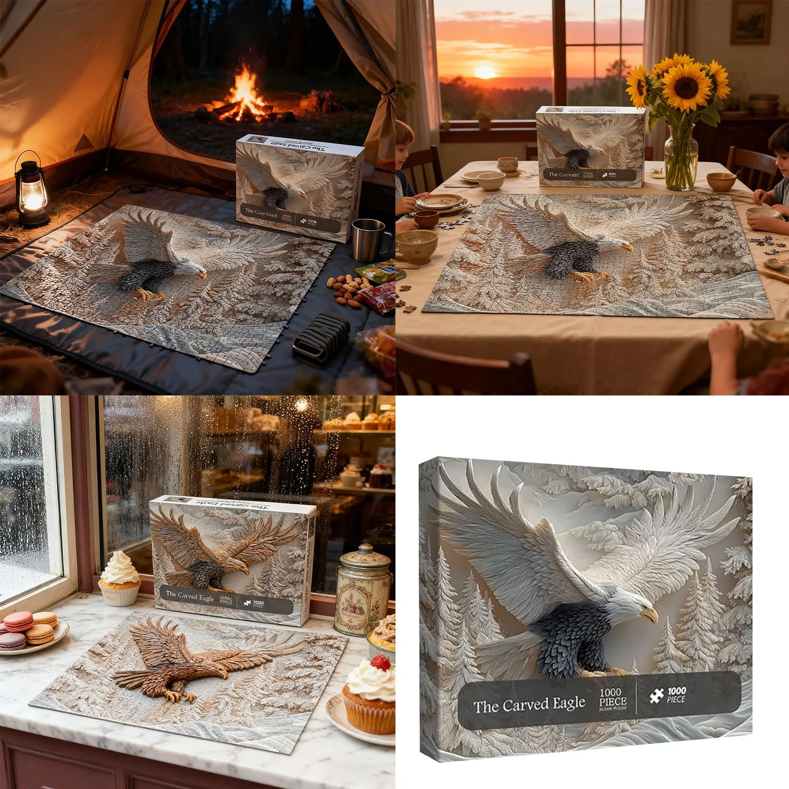 Gitarristen, das geschnitzte Puzzle, 1000-teilig, kahl in Kunst, Puzzle, herausforderndes und künstlerisches geschnitztes Design, Puzzlespiel für Urchin