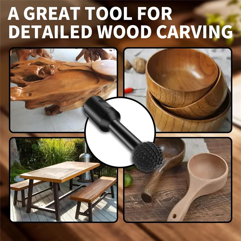 

ABUG-4 шт. шаровая шлифовальная головка, шаровая строжка, насадка для угловой шлифовальной машины, сфера, вращающиеся заусенцы с резьбой 5/8-11