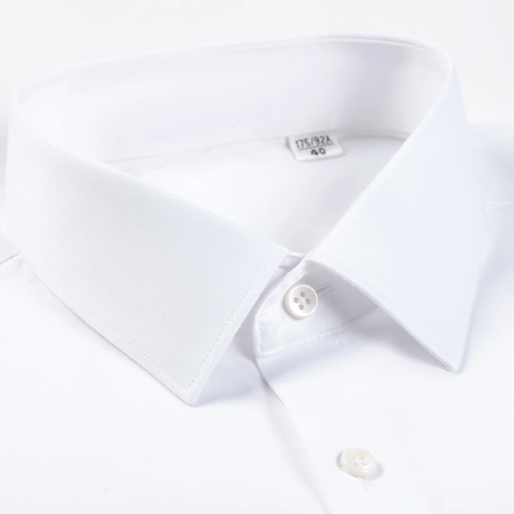 Non-Iron Premium 8XL DP100 Cotton Long Sleeve Shirt for Men Business Formal Office Work White Shirt Men Long Sleeve Party Dinner