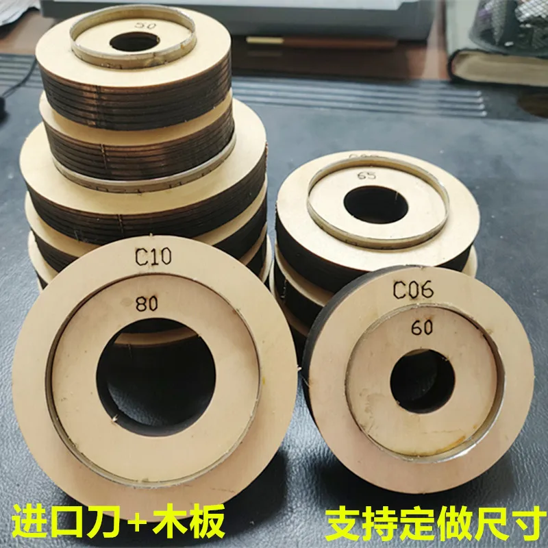 Round Shape Leather Cutting Die,Circle Blanking Steel Rule Die for Leather Bell Making,DIY Handcraft Leathercraft Cutting Tool