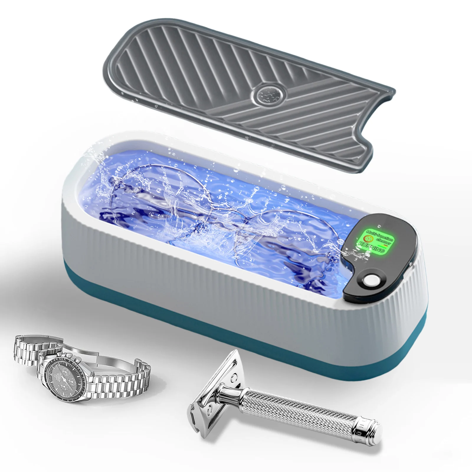 Jewelry Cleaning Machine Fully Automatic 360° Deep Cleaning Tool Ultra-Portable with High-Frequency Vibration Gift Idea