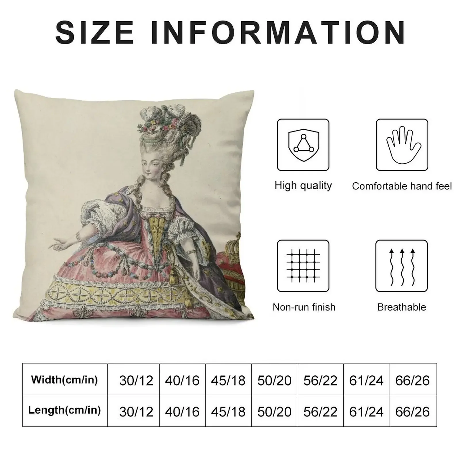 Marie-Antoinette - Claude-Louis Desrais Throw Pillow New year sleeping pillows pillow