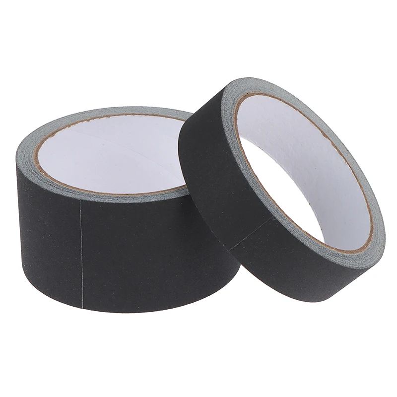 

（Summer6）Black Gaffer Tape No Residue Non-Reflective Easy Tear Book Repair Tape Matte