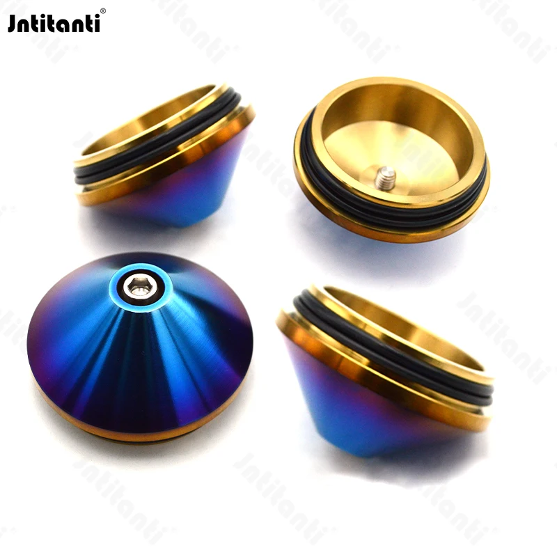 Jntitanti 10.9 grade Gr.5 Titanium Auto Parts 1pc Wheel hub cover wheel hub cap M56 for racing car