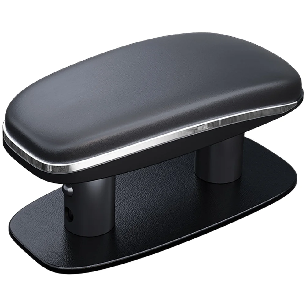 Armrest Pad for Cars Featuring Adjustable Height Support Made of PU Leather and Dense Foam for Driving Comfort