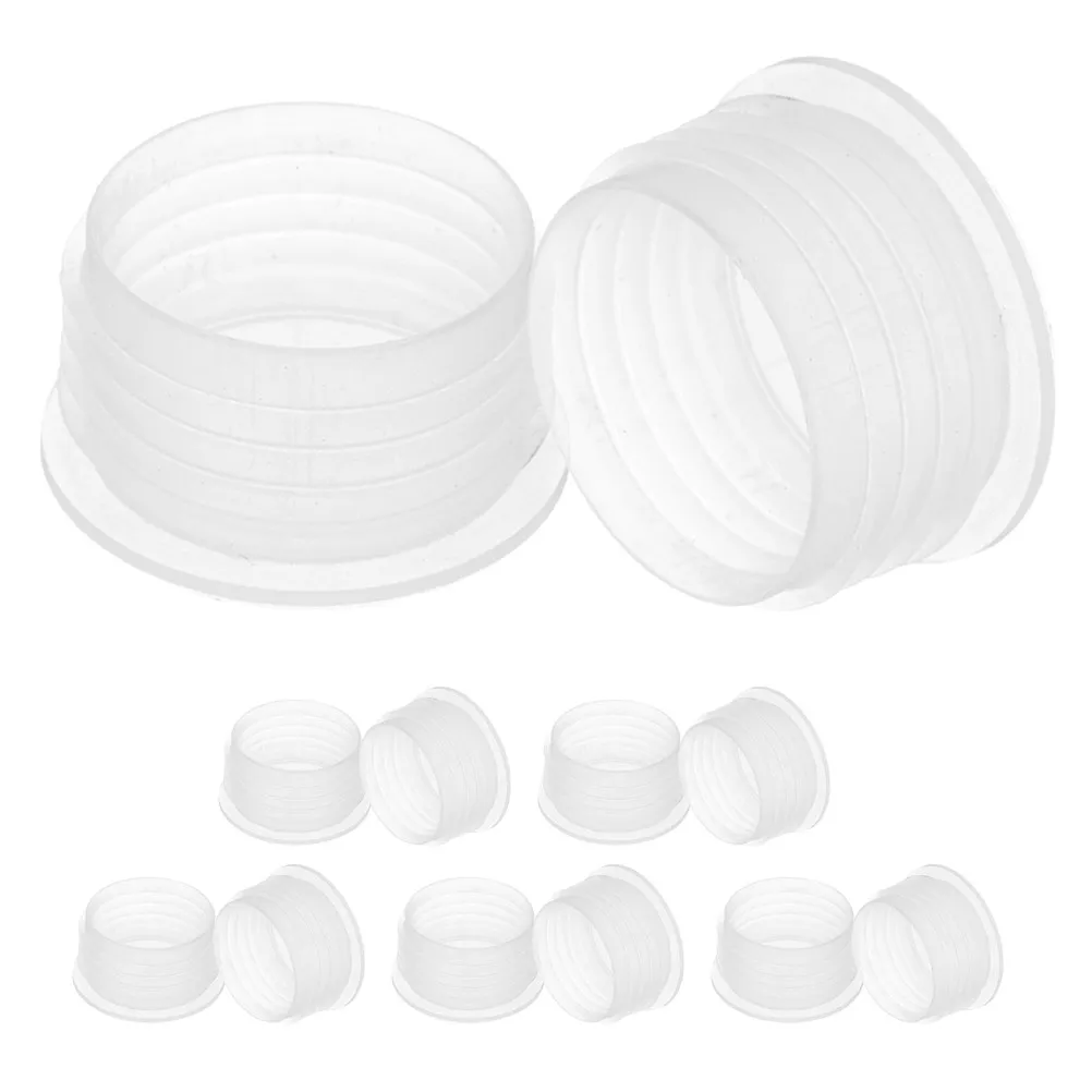12Pcs Garden Planter Accessories Reusable Clear Plastic Round Stopper Plug Prevents Water Seepage for Balcony Vegetable Flower