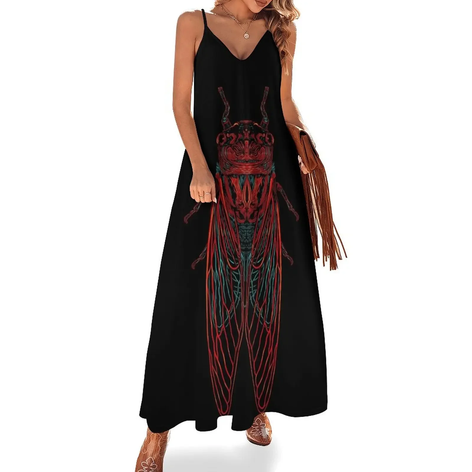 

Cicada Sleeveless Dress womans clothing beach dress women clothing 2025 new arrivals