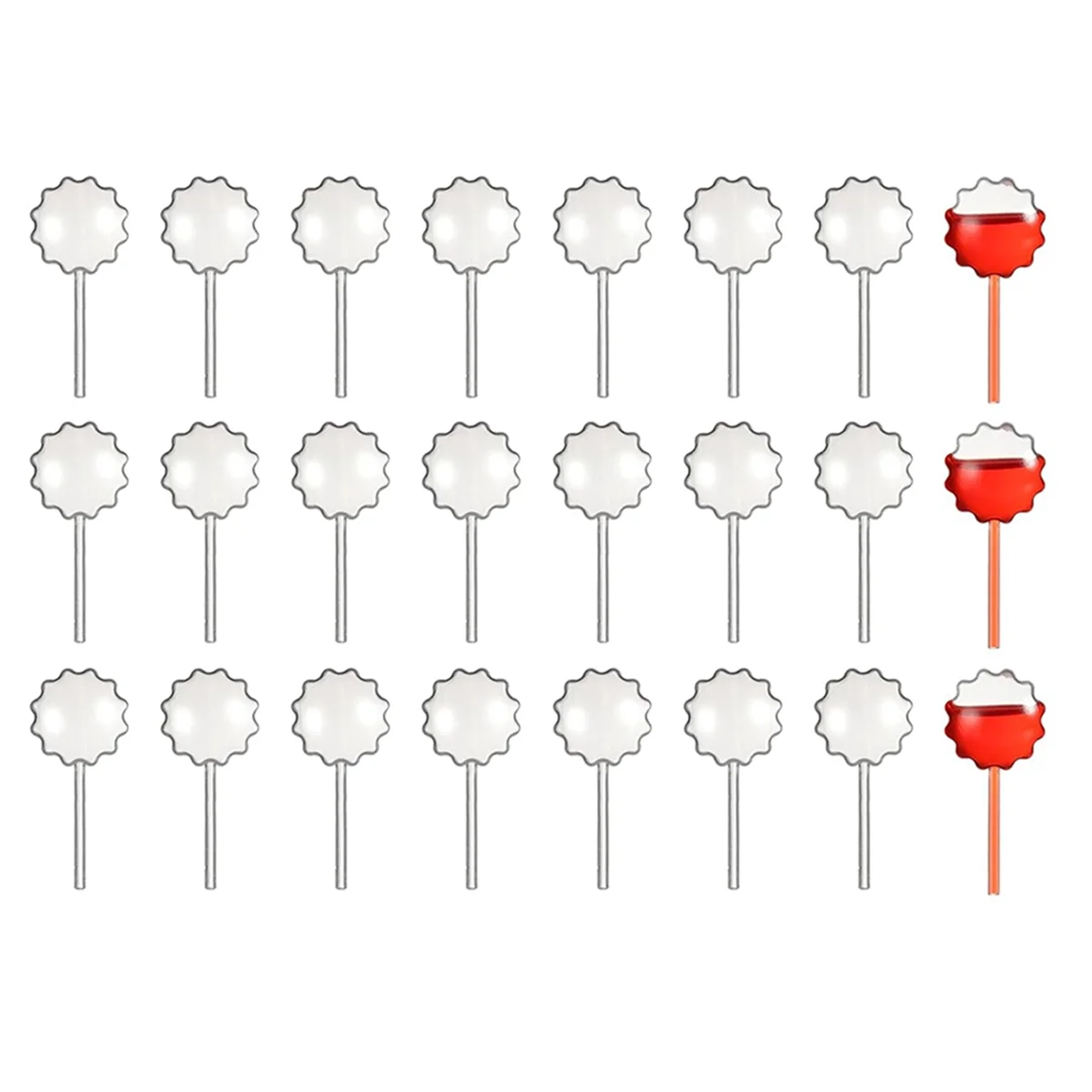 100 Piece Paper Cupcake and Jam Dropper Decoration Set, Plastic Eye Dropper, Dessert Pipette (Sunflower Shape)