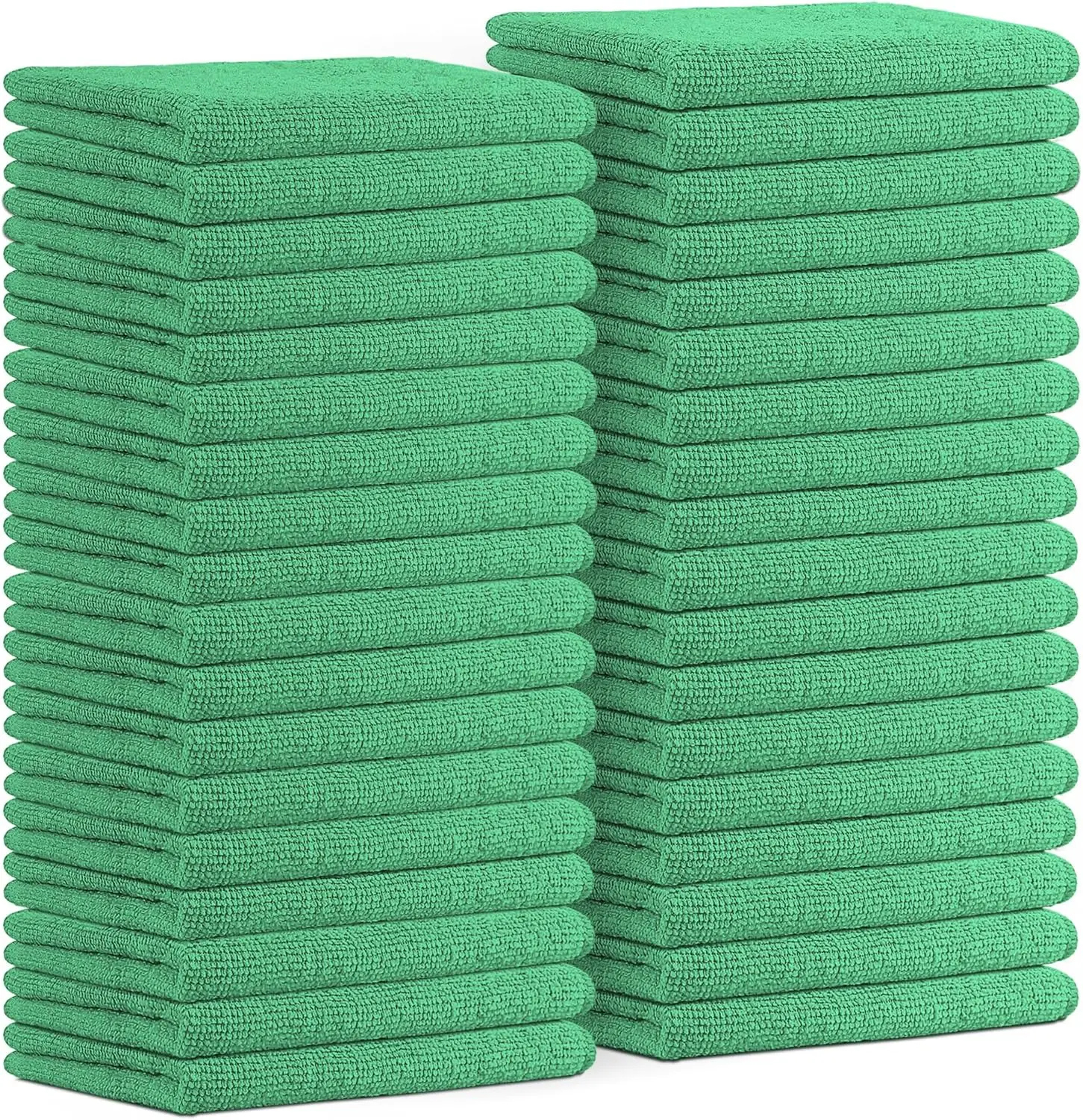 

36-Pack Microfiber Cleaning Cloths, 16x16 Inches, Highly Absorbent, Lint-Free, Reusable & Washable for Cars