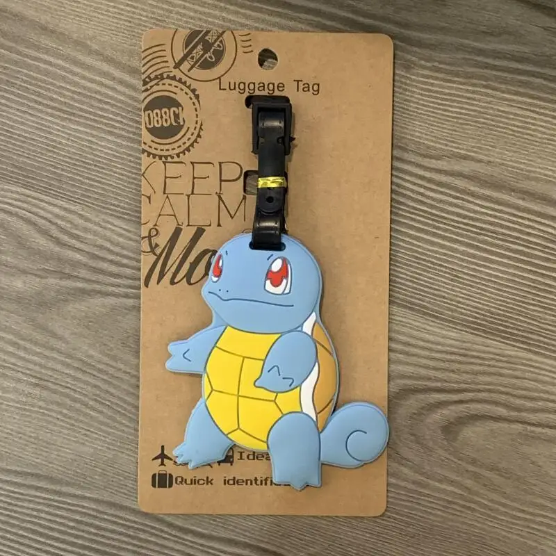 Pokemonpikachuluggage 태그 탑승권 여행 가방 태그 식별 태그 교수형 태그 체크인 태그 손실 방지 태그 가방 펜던트