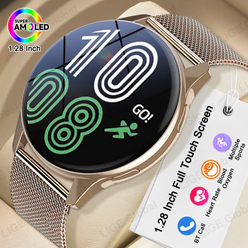 

LIGE Smart Watch HD Touch Screen Heart Rate Sleep BP Health Monitoring For Android IOS Phone BT Call Sport Smartwatch Men Women