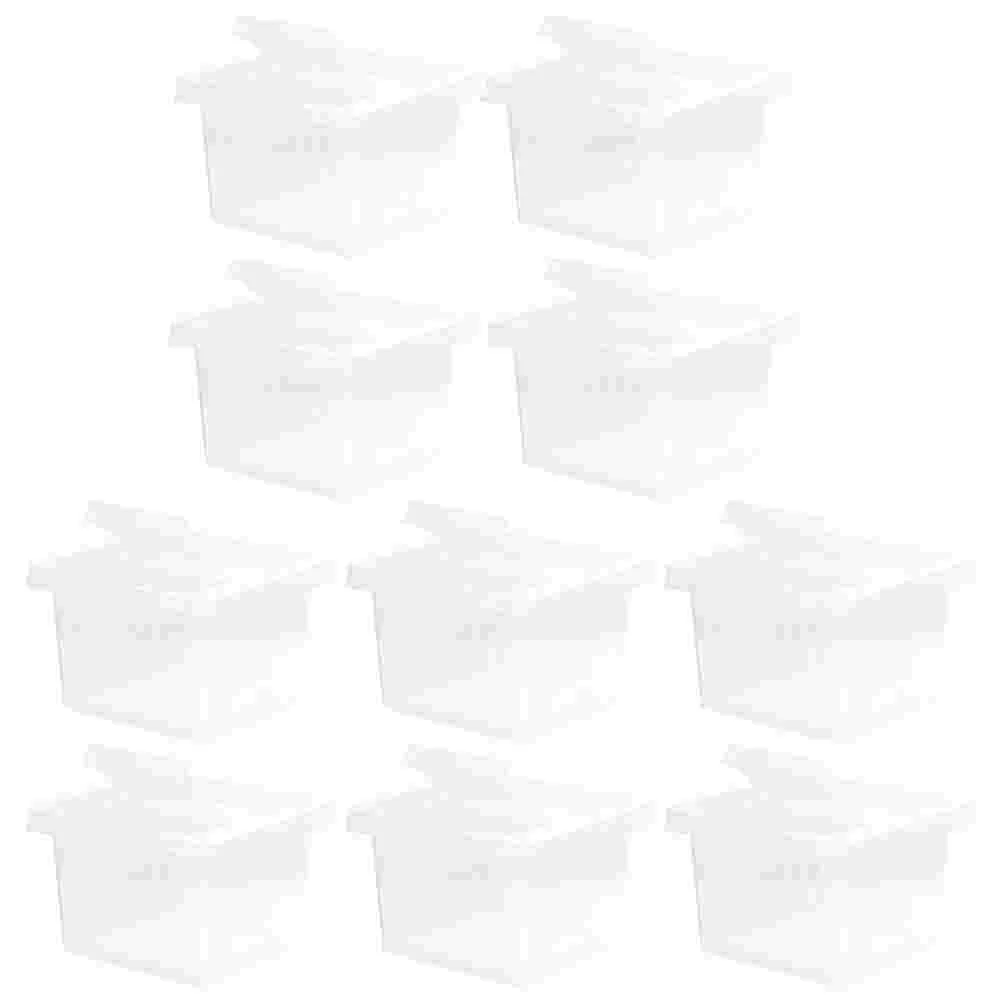 

10 Pcs Animal Reptile Feeding Box Clear Boxes For Pet Spiders Frog Terrarium Transparent Reptiles Habitat Cases Containers