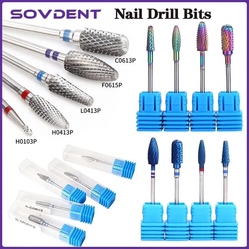 1pcs Carbide Nail Drill Bit Nail Files Bits Electric Milling Cutter for Manicure Burr Drills Pedicure Tools Nail Tools Efiles