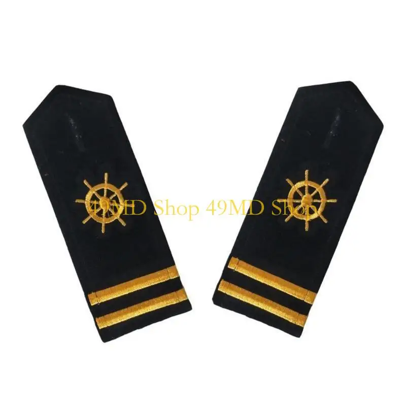 

49MD Uniform Shoulder Bars Sailor Uniform Epaulettes for Cosplay Stage Performances