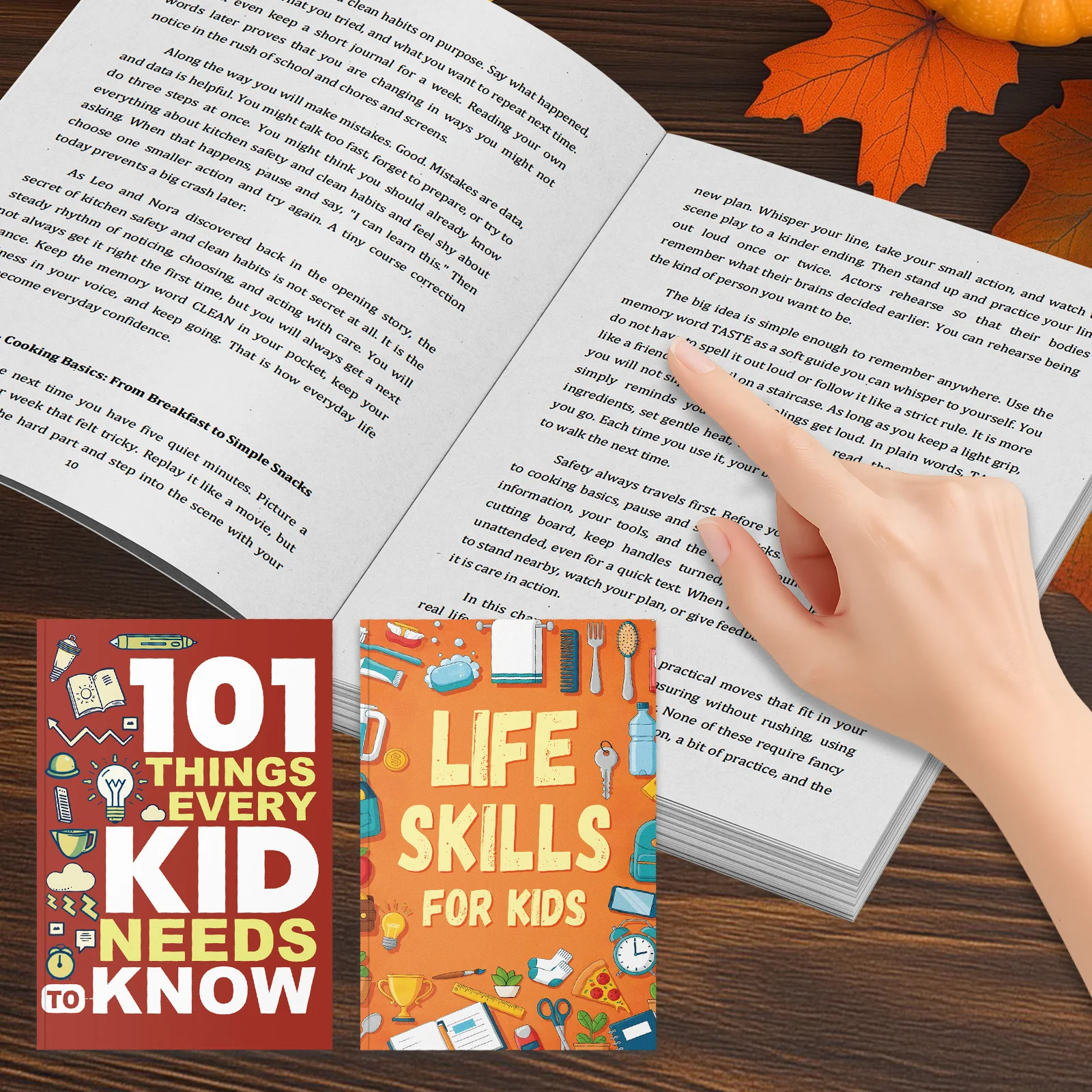 2-Book Kids Life Skills Book Set, 101 Things Every Kid Needs to Know + Life Skills for Kids, Independence, Safety