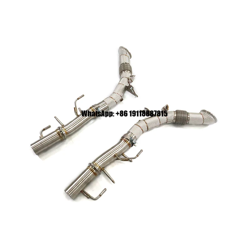 

ING Full Set for Ferrari SF90 Catback Exhaust Stainless Steel Donwpipe Material Straight Pipes Auto Performance Parts