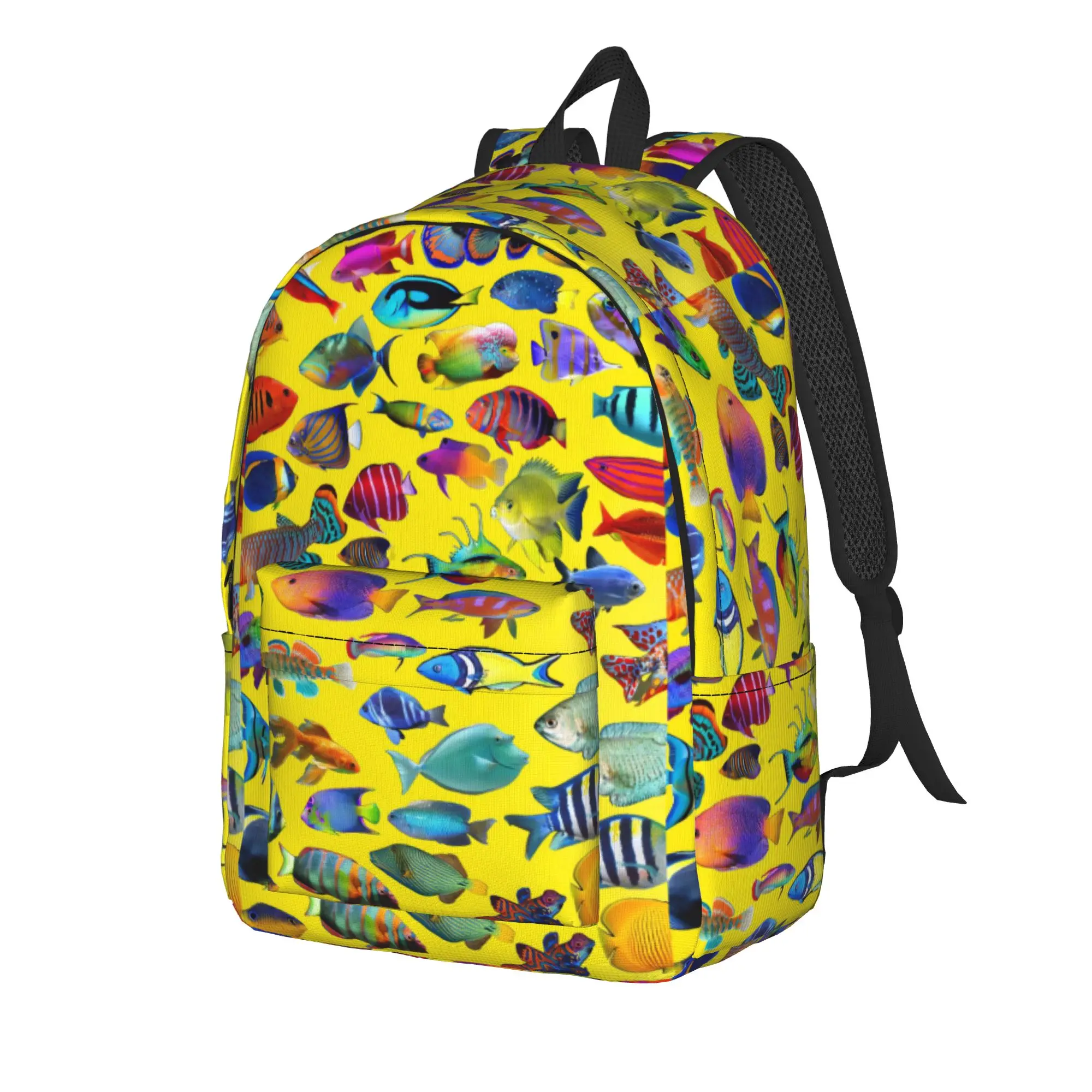 Psychedelic Wavy Doodle Bold Backpack Girl Breathable Backpacks Polyester Fashion High School BagsHigh Quality Rucksack
