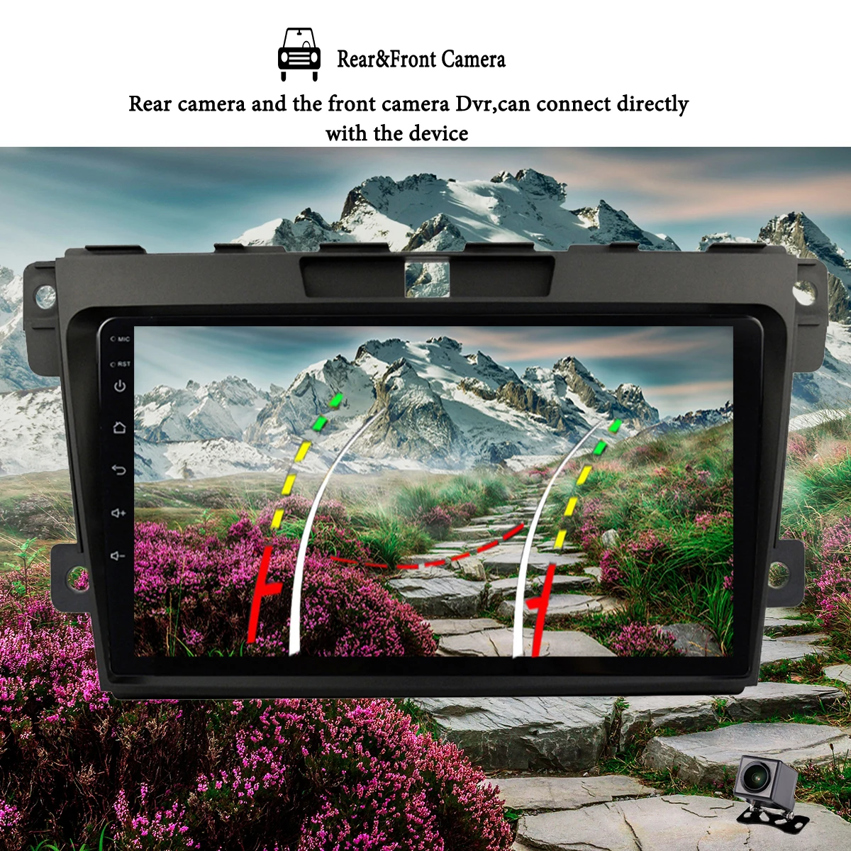 9 "4G Lte Carplay Android14 8G + 128G راديو السيارة الوسائط المتعددة مشغل فيديو الملاحة GPS لمازدا CX7 CX-7 CX 7 2007-2015 رئيس وحدة
