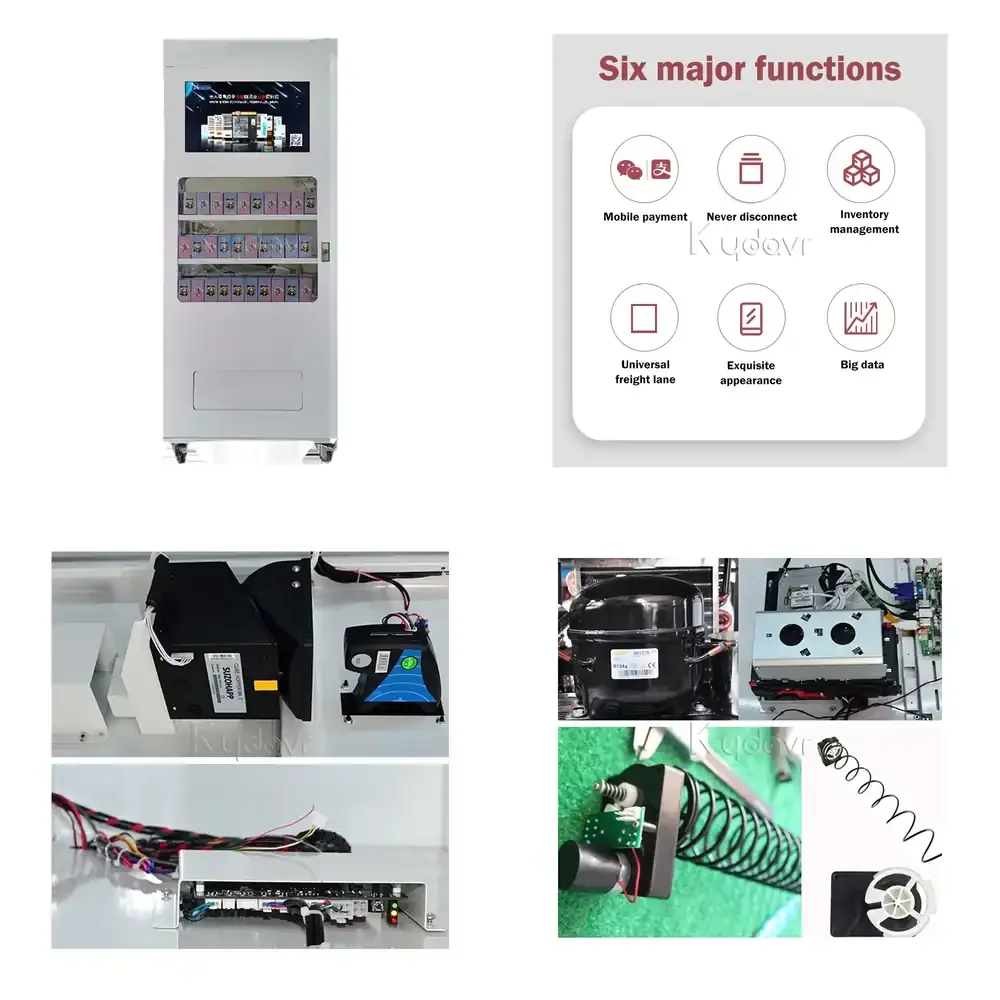Máquinas Expendedoras Automáticas Inteligentes con Pantalla Táctil para Exteriores, Personalizadas, Pequeñas, con Código QR, para Artículos como Condones, Cosméticos y Cajas Sorpresa