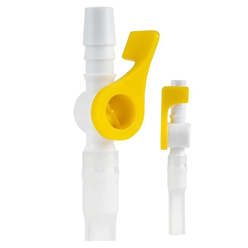 

New 1/2/5pcs Comfort Flow Catheter Valve Two Way Valve - Easy To Use Lever Faucet, Tubes Optimized For Comfort Of Urinatio