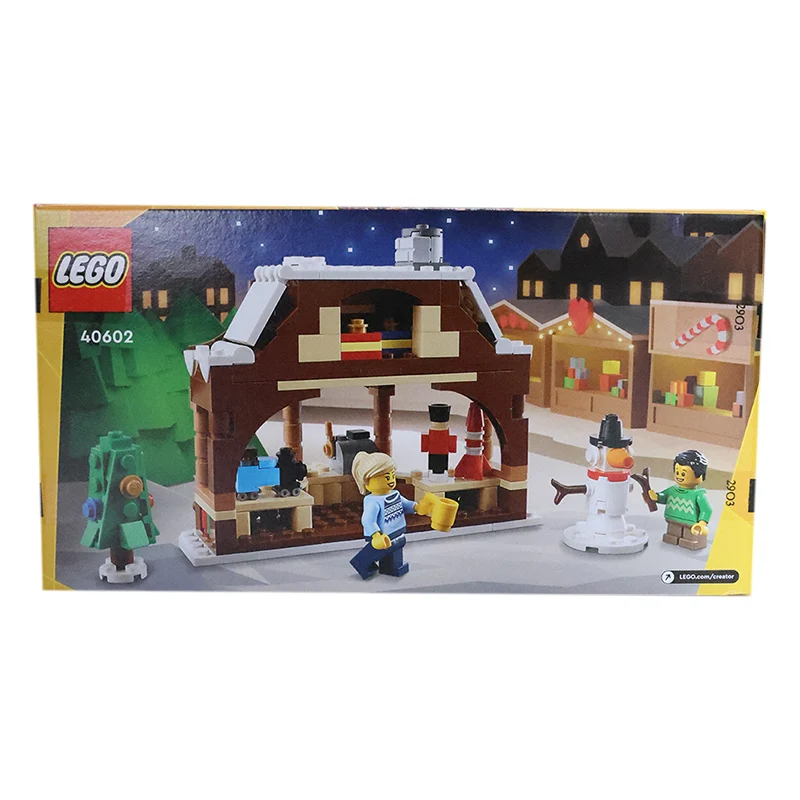 مكعبات بناء ليجو لسوق الشتاء ، ألعاب للأطفال ، ، ، #2