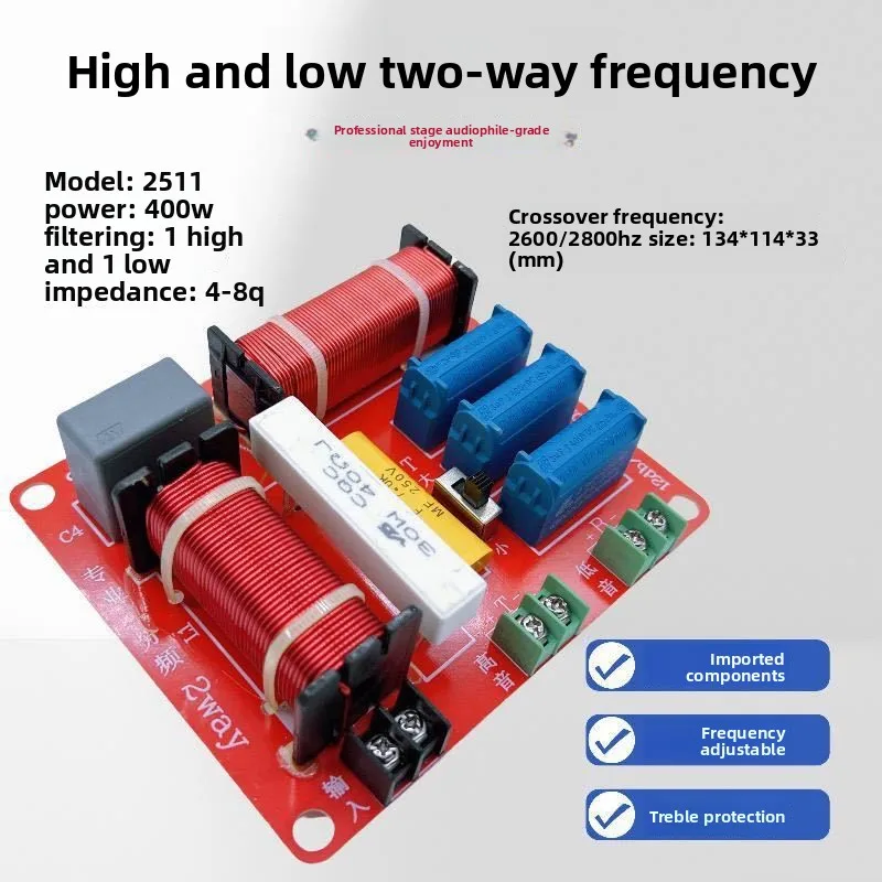 400W High Low 2 Way Crossover Speaker DIY Modification Parts VYOPBC Factory Stock Fast Ship