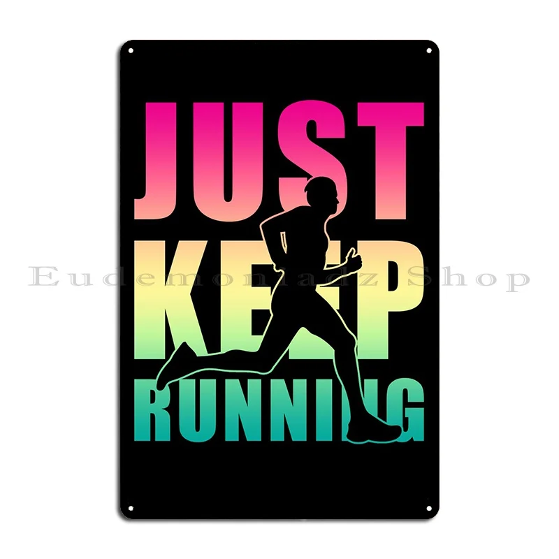 Jogging Jogger Gift Metal Plaque Poster Decoration Living Room Designing Create Rusty Tin Sign Poster