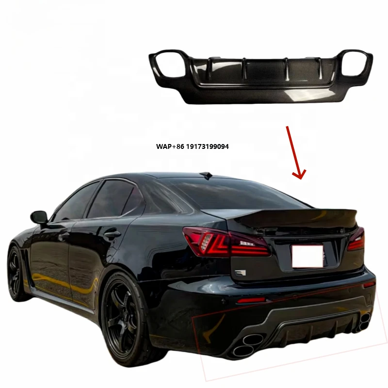 

TOM Style Rear Bumper Lip Car Accessories For 2022 ISF Is200t Is250 Is300 Is350 Carbon Fiber Rear Diffuser Body Kit