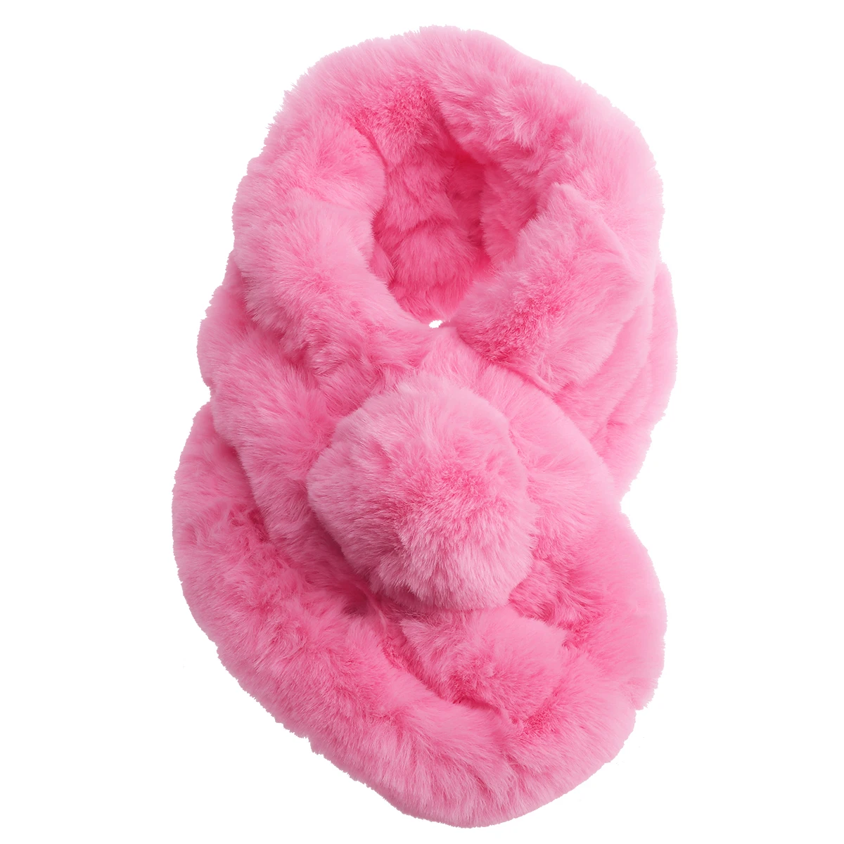 

Warm Faux Scarf Winter Women Lightweight Shawl Wrap Winter Scarf For Women Travel Party Gift Ladies Pink