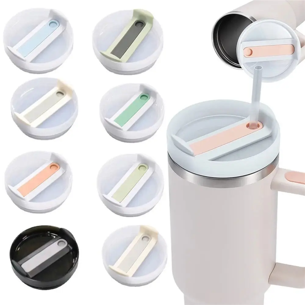 1Pcs Durable for Staney 40Oz Bottle Cover Themos Tumber Cup Cap Multicolor Splash Spill Proof Plastic Lids