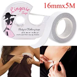 3/5M Underwear Strap Anti-slip Dress Clothes Tape Women Body Double-sided Adhesive Bra Strip Anti-glare Stickers Safe Clear Tape