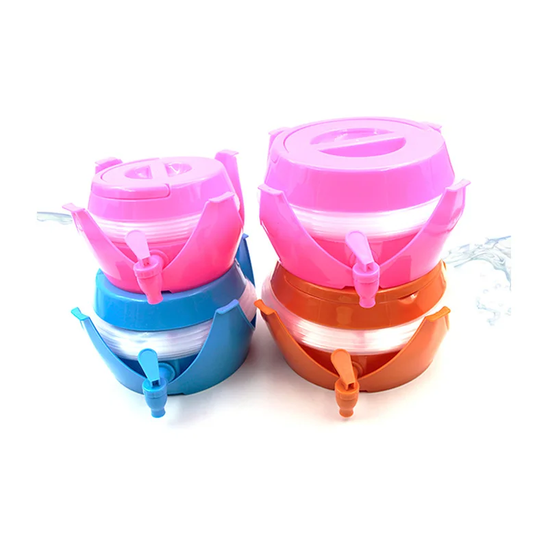 Outdoor Water Container for Camping Portable Collapsible Water Bucket with Faucet Water Container Storage