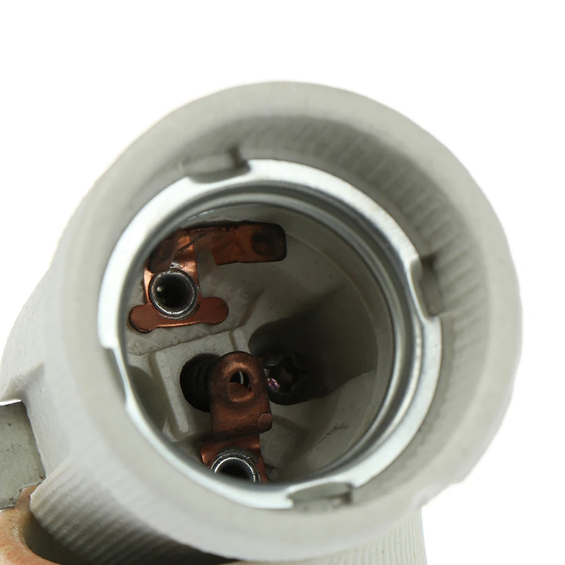 New E27 Ceramic Screw Base High Temperature Resist Socket Light Bulb Holder Adapter