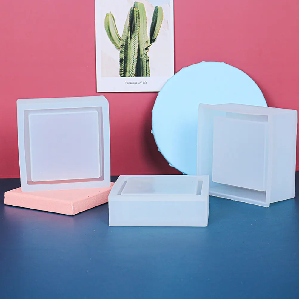 1 Juego de moldes para cajas de almacenamiento DIY, material de silicona, alta flexibilidad, fácil de limpiar, herramienta creativa para manualidades, para hacer cajas únicas