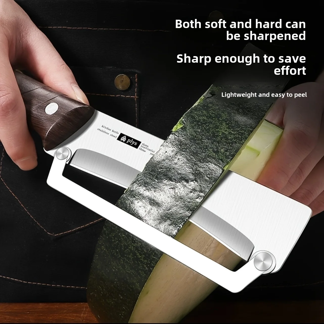 Stainless Steel Peeler with Wooden Handle Multi Functional for Fruits Vegetables Professional Kitchen Tool Ergonomic