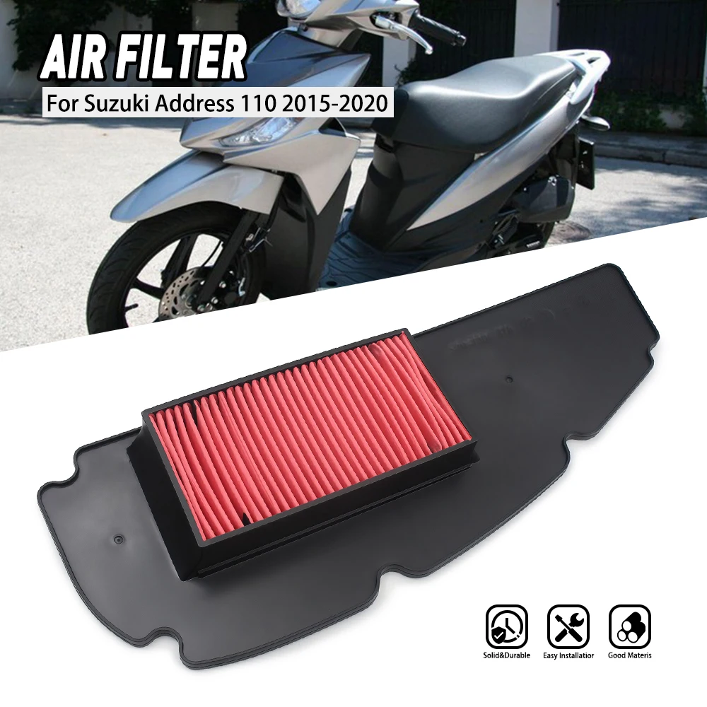 

Motorcycle Scooter Street Bike Cotton Gauze Air Filter Intake Cleaner For Suzuki Address 110 2015 2016 2017 2018 2019 2020