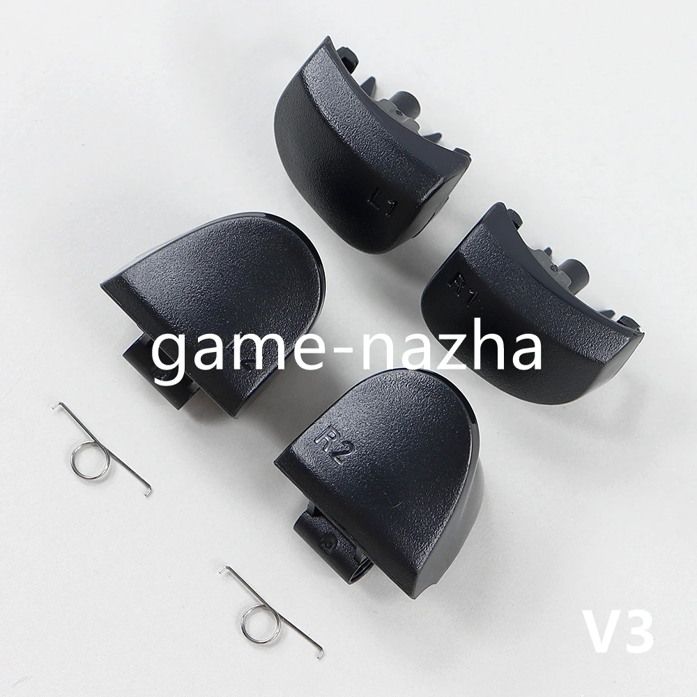 1 set Nero L1 R1 L2 R2 Trigger Pulsanti Con Molla Per PlayStation PS5 V1.0 V2.0 V3.0 Controller Accessori di Gioco