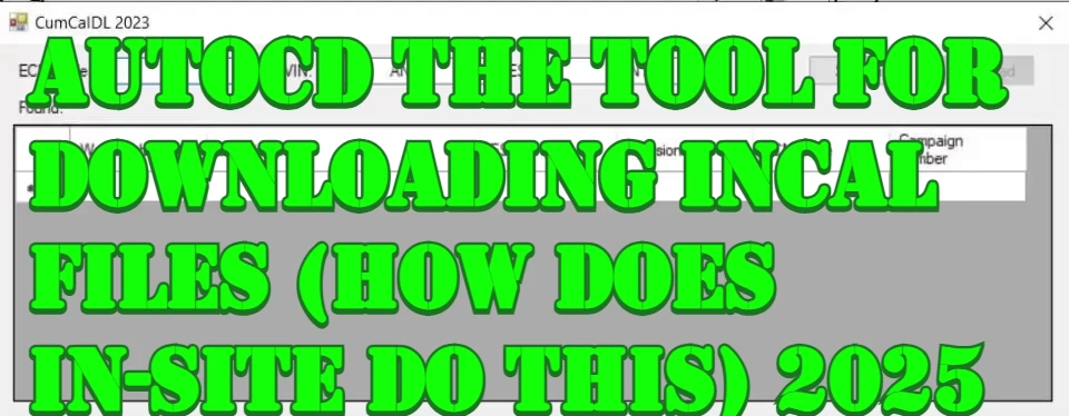 AutoCD The Tool for Downloading Incal Files (how Does In-site Do This) 2025